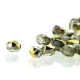 True2™ Czech Fire polished faceted glass beads 2mm - Crystal amber
